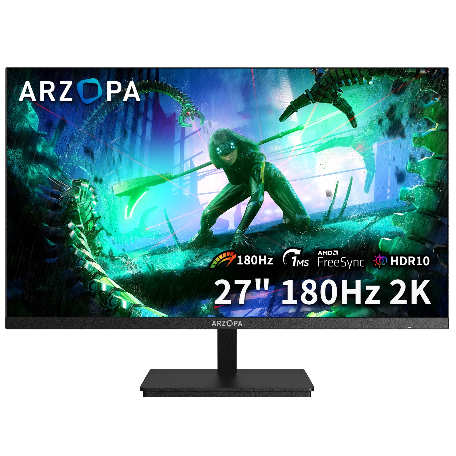 ARZOPA M1RC 27" QHD Fast IPS Gaming Monitor | 180Hz & 1ms G-SYNC Ready