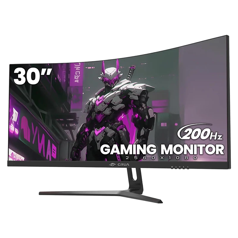 CRUA 30" Ultra-Wide Curved Gaming Monitor | 1500R Immersive Display - Image 2